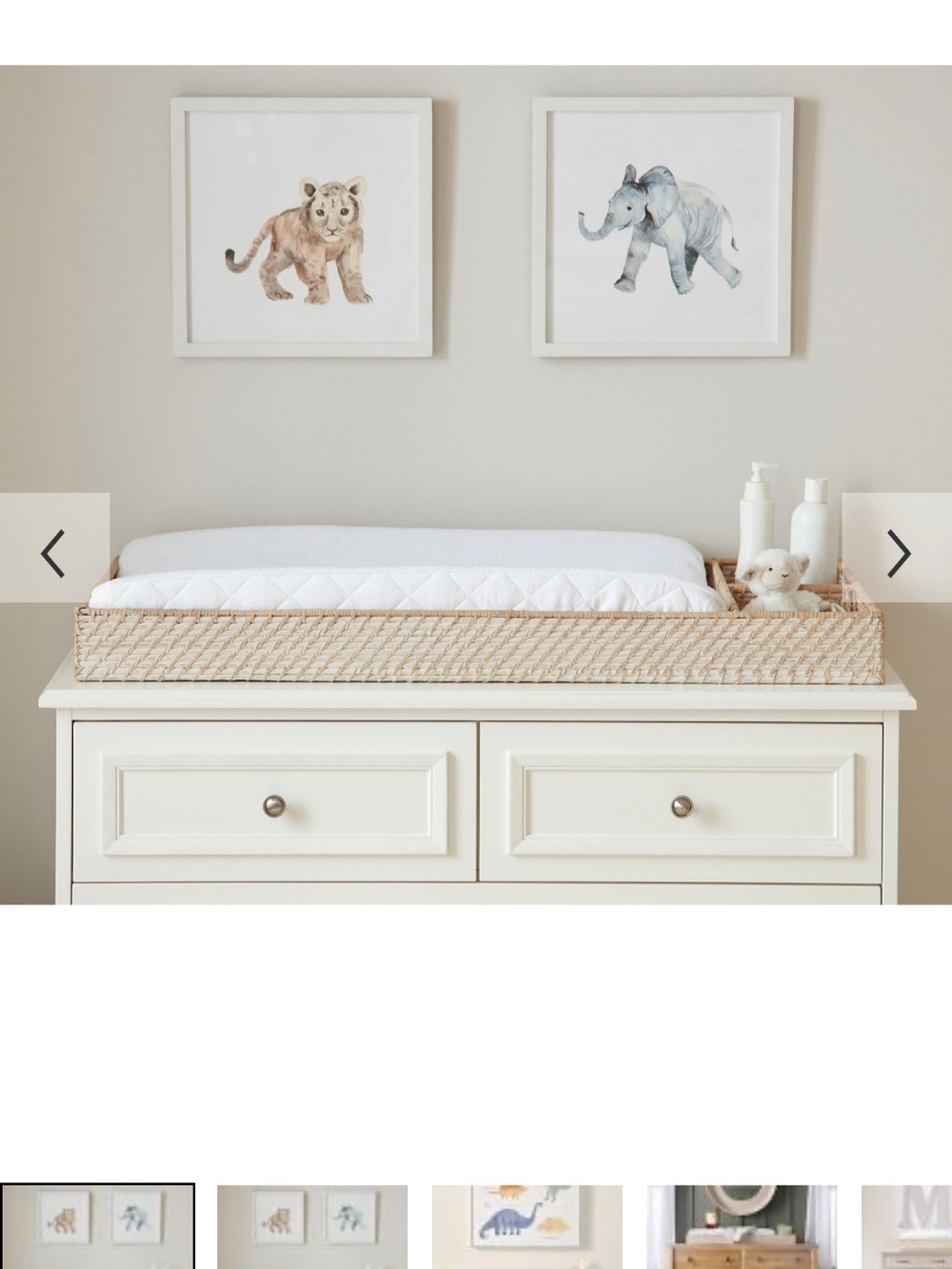 Pottery Barn Kids Quinn Changing Station Dresser Topper